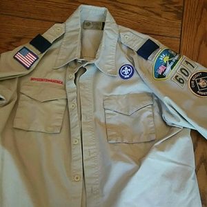 Adult boy scout leader shirt